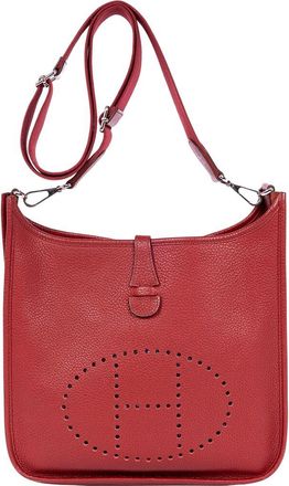 Herm&egrave;s Red Epsom Leather Evelyne Iii Pm (Authentic Pre-Loved)