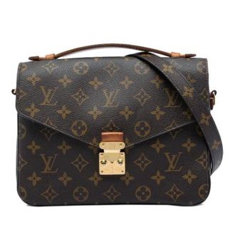 Louis Vuitton Pre-owned Pochette Metis - Dames - Pre-owned - Bruin - Maat: ONE Size Zijde