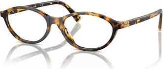 Miu Miu 55mm Oval optical glasses in Tortoise at Nordstrom