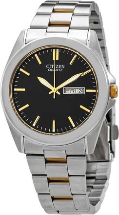 Citizen Quartz Black Dial Two-tone Mens Watch BF0584-56E