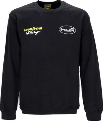 HUF Goodyear Crewneck Sweatshirt Zwart - Heren - Sweatshirts - Zwart - L - Katoen - Hoodies & sweatvesten