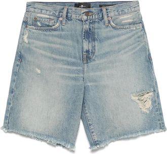 7 For All Mankind Shorts denim Lola - Blu