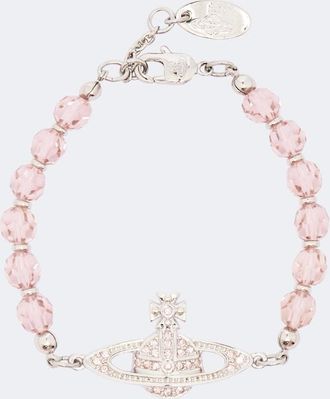 Vivienne Westwood Pulsera Messaline Orb con cristales