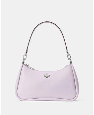 Kate Spade New York Womens Kayla Small Convertible Shoulder Bag - Purple Leather - One Size