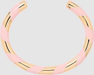 Aur&eacute;lie Bidermann Jonc Positano Paille Baby Pink