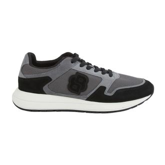 HUGO BOSS Heren, Schoenen, Grijs, Maat: 42 EU Leer