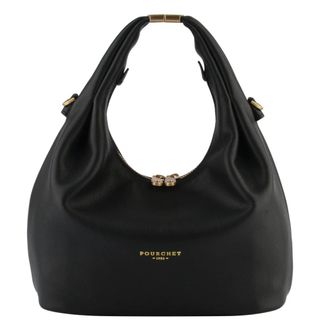 Pourchet Tassen, Dames, Zwart, ONE Size, Leer, Arche Handtas