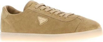 Prada Mens Lane Sneaker Beige Calfskin