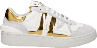 Lanvin Womens Striped Sneakers - White Textile - Size EU 37