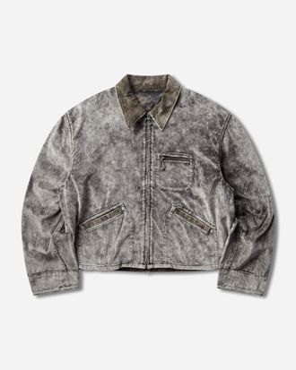KAPITAL Men s Velveteen Hunter Drizzler Jacket Black