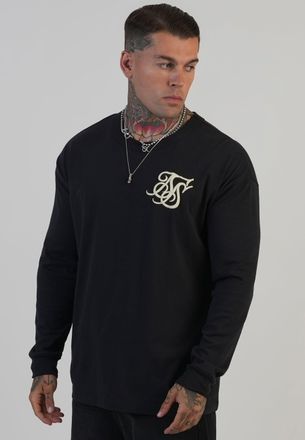 Siksilk Mens Black Logo T-Shirt XXL