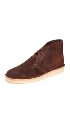 Clarks Mens Desert Coal Chukka Boot, British Tan Suede, 7 UK