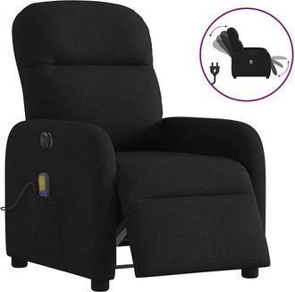vidaXL Vidaxl - Sill&oacute;n Reclinable De Masaje El&eacute;ctrico Tela Negro