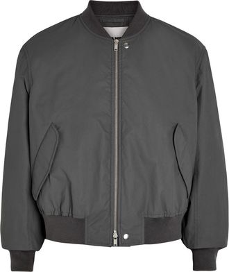 Jil Sander Padded Cotton-poplin Bomber Jacket - Black - 46 (IT46 / S)
