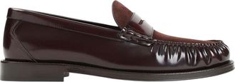 Brunello Cucinelli Maroon Slip On Loafers