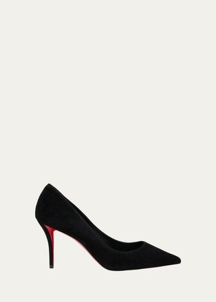 Christian Louboutin 80mm Miss Z Suede Pumps