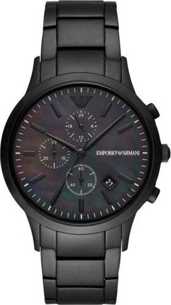 Emporio Armani Klassiek Chronograaf Horloge - Heren - Horloges - Zwart - ONE Size - Accessoires