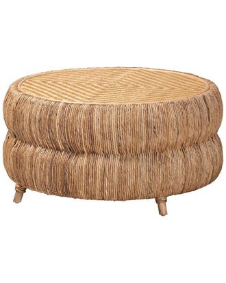 Baxton Studio Roma Rattan & Seagrass Coffee Table