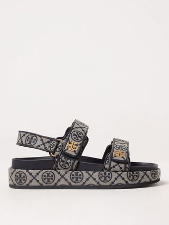 Tory Burch Sandalo Kira Tory Burch in canvas con monogram jacquard