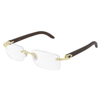 Cartier Ct0052O Optical Frame - unisex - Cartier - Glasses - Brown - 53 MM - Accessories