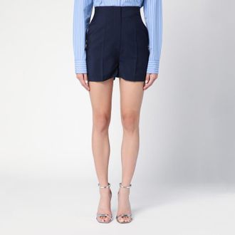 Sportmax Blue wool-blend shorts