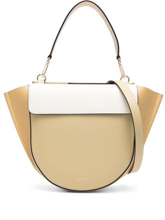 Wandler Borsa tote Hortensia media in pelle - Verde