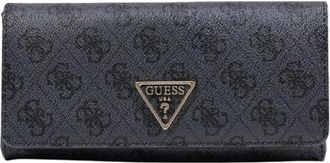 Guess Wallets & Cardholders, female, Gray, Size: ONE SIZE Plain Pattern Wallet with Automatic Buttons