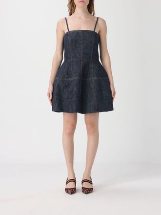 Fendi Abito Fendi in denim con motivo FF