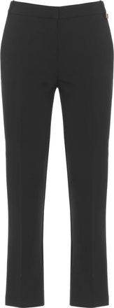 Elisabetta Franchi Cropped Broeken - Dames - Vrijetijds broeken - Zwart - XL - Broeken