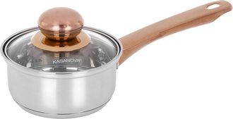 KASANOVA Mini casseruola 12 cm acciaio inox 1 manico Meravigliosa con coperchio