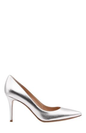 Gianvito Rossi Gianvito 85 Pumps in Metallic Silver Nappa at Nordstrom, Size 40.5