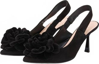 AGL Womens Alla Rose Velour Heel In Black