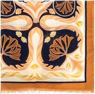 Etro Accessoires, Dames, Veelkleurig, ONE Size, Wol, Foulard Tosca
