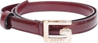 Gucci Pre-owned Standard belt - female - Gucci Vintage - Vintage Belts - Red - ONE SIZE - Pre-owned