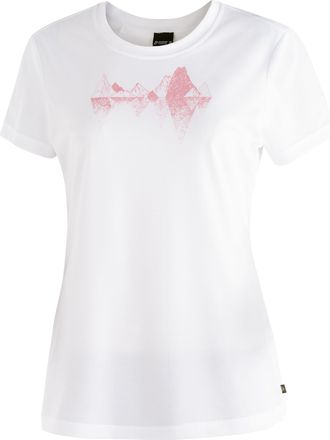 Maier Sports T-Shirt MAIER SPORTS Tilia Pique W, Damen, Gr. 34, weiss (wei&szlig;), 100% Polyester, Rundhals, Shirts T-Shirt, Damen Kurzarmshirt, leichtes Sommer Funktio
