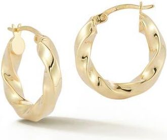 Glaze Jewelry Twisted Hoop Earrings in Gold at Nordstrom Rack