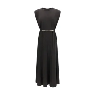 Pinko Black Acetate Casual Womens Dress
