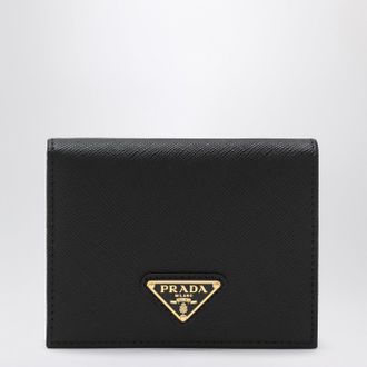Prada Black Saffiano leather small wallet