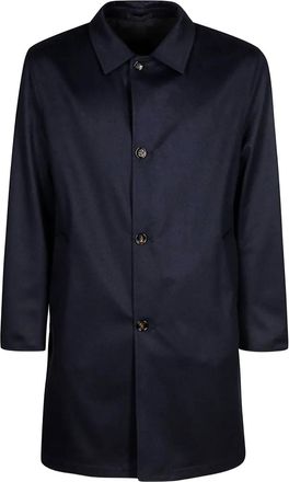 Kired Cappotto in cashmere con bottoni - Blu