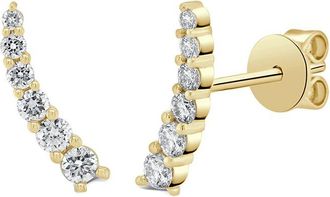 Sabrina Designs 14K 0.28 Ct. Tw. Diamond Climber Earrings