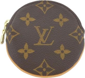 Louis Vuitton Marron Coated Canvas Coin Purse/Coin Case (Pre-Owned)