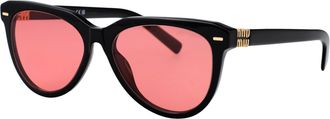 Miu Miu Womens Sunglasses 0mu 12zs Black Acetate