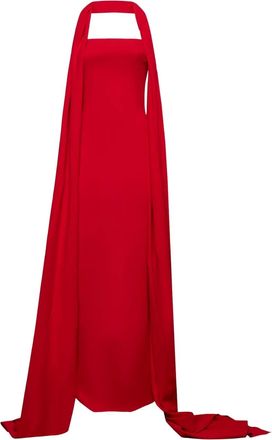 Solace London Jurk met cape - Rood