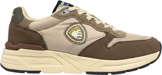 Blauer Low-top Sneakers - Heren - Sneakers - Beige - 45 EU - Nylon - Schoenen