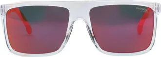Carrera Red Multilayer Browline Mens Sunglasses CARRERA 8055/S 0900/UZ 58