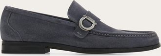 Ferragamo Uomo Mocassino ornamento Gancini Grigio Taglia 40.5