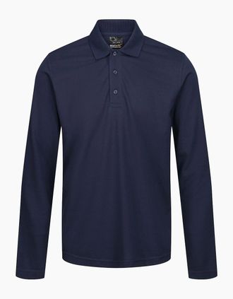 Regatta Mens Regatta Professional Mens Long-Sleeved Polo Shirt - Navy - Size: 46