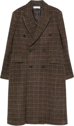Our Legacy Cappotto doppiopetto a quadri - Marrone