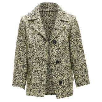 Marni speckle jacquard cotton blend cropped jacket