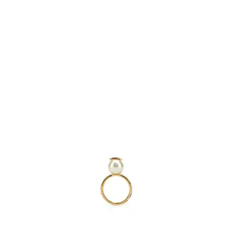 Valentino Garavani Rings, female, Yellow, Size: 50 MM VLogo Signature Ring